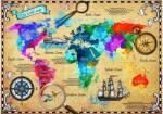 Bluebird Puzzle 90506 - Colorful World Map - 2000 db-os puzzle (90506)