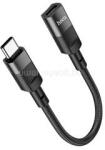 hoco. adapter kábel (lightning aljzat - Type-C, 10cm) FEKETE (HOCO_U107) (HOCO_U107)