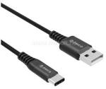 ORICO adatkábel (USB - Type-C, gyorstöltő, 100cm, törésgátló, cipőfűző) FEKETE (HTK-10_B) (HTK-10_B)