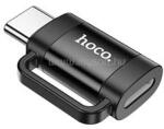 hoco. UA31E adapter (lightning aljzat - Type-C, adatátvitel és töltés, OTG) FEKETE (HOCO_UA31E_B) (HOCO_UA31E_B)