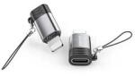 Awei iPhone 14 Plus / 14 Pro Max / 14 Pro AWEI A11 adapter Type-C aljzat - lightning, OTG, VILÁGOSSZÜRKE (AWEI_A11) (AWEI_A11)