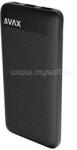 AVAX PB220 LIGHTY+ 20W 20.000mAh powerbank USB-C (PD 3.0) + 2×USB-A (fekete) (AVAX_PB220) (AVAX_PB220)