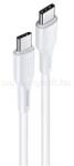 USAMS U43 adatkábel (Type-C - Type-C, 100W, PD gyorstöltő, 120cm) FEHÉR (SJ459_W) (SJ459_W)