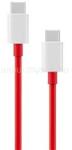 OnePlus WARP adatkábel Type-C - Type-C, 100cm, PIROS (57983114739) (57983114739)