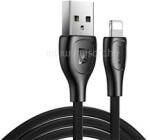 REMAX LESU PRO adatkábel (USB - lightning, 2.1A, gyorstöltő, 100cm, törésgátló) FEKETE (REMAX_RC-160I_BLACK) (REMAX_RC-160I_BLACK)