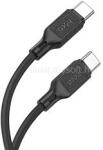 hoco. X90 adatkábel (Type-C - Type-C, 60W, PD gyorstöltő 3.0, 100cm) FEKETE (HOCO_X90_TYPE-C_TYPE-C_B) (HOCO_X90_TYPE-C_TYPE-C_B)