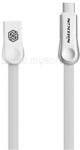 Nillkin PLUS III adatkábel (USB - microUSB - Type-C, gyorstöltő, 100cm, lapos kábel) FEHÉR (GP-69731) (GP-69731)