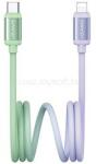 USAMS IPAD / IPAD 2 / IPAD 3rd Gen BICOLOR adatkábel Type-C - lightning, 120cm, ZÖLD/LILA (SJ757USB02) (SJ757USB02)