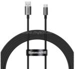 Baseus SUPERIOR adatkábel (USB - Type-C, 100W, PD gyorstöltő, 200cm, törésgátló) FEKETE (P10320102114-02) (P10320102114-02)