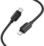 hoco. Xiaomi Redmi Note 17 / iPhone 14 Plus / iPhone 14 Pro Max X113 adatkábel Type-C - lightning, 100cm, FEKETE (HOCO_X113_C_L_B) (HOCO_X113_C_L_B)