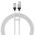 Baseus COOLPLAY adatkábel (USB - lightning, 2.4A, gyorstöltő, 100cm, törésgátló) FEHÉR (CAKW000402) (CAKW000402)