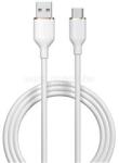 DEVIA JELLY adatkábel (USB -Type-C, 2.4A, gyorstöltő, 120cm) FEHÉR (ST386626) (ST386626)