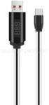 hoco. U29 adatkábel (USB - Type-C, gyorstöltő, 100cm, törésgátló, LED kijelző) FEHÉR (HOCO_U29_TYPE-C_W) (HOCO_U29_TYPE-C_W)