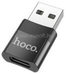 hoco. UA17 adapter (USB - Type-C aljzat, adatátvitel és töltés, OTG) FEKETE (HOCO_UA17_TYPEC_USB) (HOCO_UA17_TYPEC_USB)