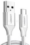 UGREEN adatkábel (USB - Type-C, 3A, PD gyorstöltő 3.0, 100W, 200cm, cipőfűző) FEHÉR (UGREEN_US288) (UGREEN_US288)