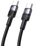 USAMS US-SJ724 SY adatkábel Type-C - Type-C, 120cm, FEKETE (SJ724USB01) (SJ724USB01)
