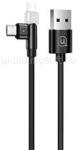 USAMS U60 adatkábel (USB - microUSB, 100cm, forgatható fej, LED jelzés) FEKETE (SJ478_MICROUSB_B) (SJ478_MICROUSB_B)
