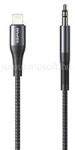 Awei iPhone 14 Plus / 14 Pro Max / 14 Pro AWEI CL-116L audió kábel 3.5mm jack - lightning, 100cm, FEKETE (AWEI_CL-116L_B) (AWEI_CL-116L_B)