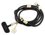 CG MOBILE GUESS CROSSBODY STRAP 4G CHARM adatkábel Type-C - Type-C, 150cm, FEKETE (GUCCUCNY4GDK) (GUCCUCNY4GDK)
