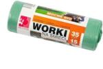 BRATEK Erős lebomló szemeteszsák 35 l, 15 db