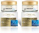 L'Oréal L'Oreal készlet: 2 x L'Oreal Paris Age Specialist 35+ ránctalanító nappali krém, 50 ml