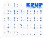 Premiumcord Billentyűzetmatrica cseh kék (pkczM)