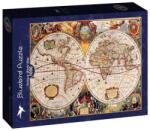 Bluebird Puzzle 1000 db-os puzzle - Antique World Map (91104) (91104)