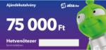 ALZA Elektronikus Alza. hu ajándékutalvány 75 000 Ft értékben