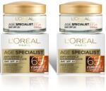 L'Oréal L'Oreal szett: 2 x L'Oreal Paris Age Specialist 65+ tápláló ránctalanító nappali krém, 50 ml