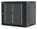 Dateup RACK 6U 600x600 MONTAJ PERETE NEGRU (MP.6606.9001) - vexio