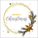 Ambiente Wishing Ring White Papírszalvéta 33X33cm, 20db-os - fizz