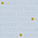 PPD Christmas Letters Silver Dombornyomott Papírszalvéta 33X33cm, 20db-os - fizz