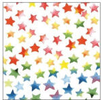 Ambiente Colorful Stars Mix Papírszalvéta 25X25cm, 20db-os