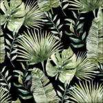 Ambiente Jungle Leaves Black Papírszalvéta 33X33cm, 20db-os