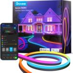 Govee RGBIC Basic NEON Szilikon védőburkolattal ellátott kültéri szalagfény (10 méter) Hang + Wifi + Bluetooth vezérlésel - auchan