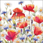Ambiente Poppies And Cornflowers Papírszalvéta 33X33cm, 20db-os - fizz