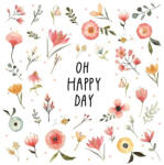 PPD Oh Happy Day Papírszalvéta 33X33cm, 20db-os - fizz
