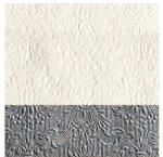 Ambiente Elegance Dip Silver Dombornyomott Papírszalvéta 25X25cm, 15db-os