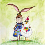 Ambiente Sunny Easter Papírszalvéta 33X33cm, 20db-os