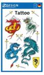 AVERY Autocolant, tatuaj, 1 foaie, 76x120 mm, AVERY ZWECKFORM, "Z-Desing No. 56404", dragoni (56404)