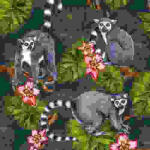 PPD Midnight Madagaskar Papírszalvéta 33X33cm, 20db-os