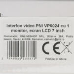 PNI VP6024 intelligens videó kaputelefon 1 monitorral, 7 hüvelykes 1080p érintőképernyővel, WiFi-vel, Tuya mobilalkalmazással, kártyanyílással, IP65