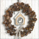 Ambiente Pine Cone Wreath Papírszalvéta 33X33cm, 20db-os