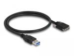 Delock Cablu USB 3.0 Conector tip A - Conector tip Micro-B cu șuruburi 0, 5 m