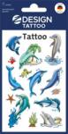 AVERY Autocolant, tatuaj, 1 foaie, 76x120 mm, AVERY ZWECKFORM, "Z-Desing No. 56439", delfini cu stele de mare (56439)