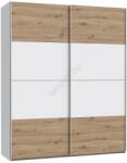 Forte Гардероб KARO 170x210 см бял/артизан дъб (FR0086)