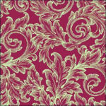 Ambiente Baroque gold/Red Papírszalvéta 33X33cm, 20db-os - fizz