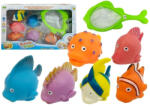 LEAN Toys Készlet Gumi Fürdőző Halak Lövések Vízzel