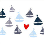 PPD Seaside Sailing Papírszalvéta 33X33cm, 20db-os - fizz