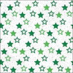 Ambiente Stars All Over green Papírszalvéta 33X33cm, 20db-os